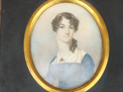 Small framed oval painting Thumbnail 2