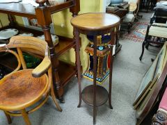 Edwardian mahogany plantstand Thumbnail 1