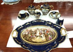 19th cnetury eight piece french porcelain breakfast set Thumbnail 2