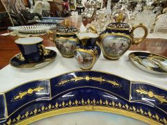 19th cnetury eight piece french porcelain breakfast set Thumbnail 4
