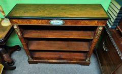 Victorian walnut floor bookcase Thumbnail 3