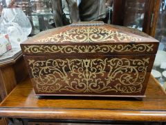 19th century rosewood tea caddy Thumbnail 2