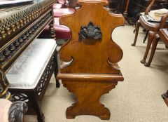Victorian oak bench Thumbnail 6