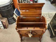 Victorian burr walnut canterbury Thumbnail 3