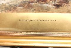 Gilt framed watercolour , signed H.Stannard R.B.A Thumbnail 4