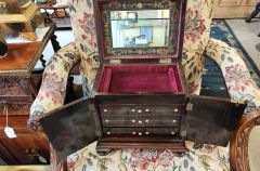 Victorian rosewood dressing table box Thumbnail 2