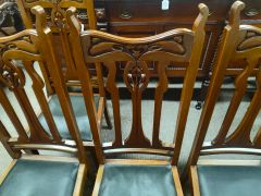 Set of eight art nouveau chairs Thumbnail 2