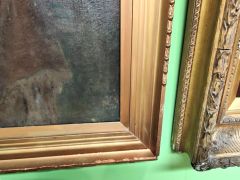 19th century large gilt framed oil painting Thumbnail 4