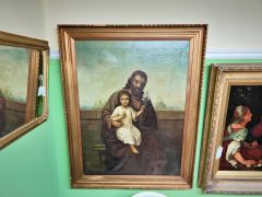 19th century large gilt framed oil painting Thumbnail 3