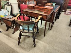Edwardian mahogany desk Thumbnail 4