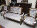 A 3 piece walnut suite Thumbnail 1