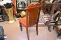 Victorian mahogany hall chair Thumbnail 3